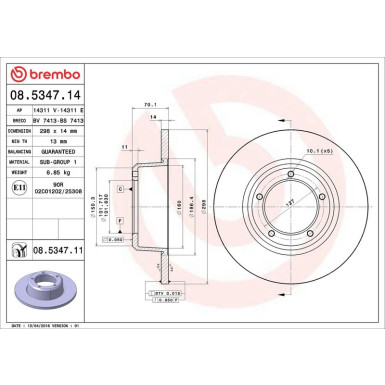 Brembo | Bremsscheibe | 08.5347.11