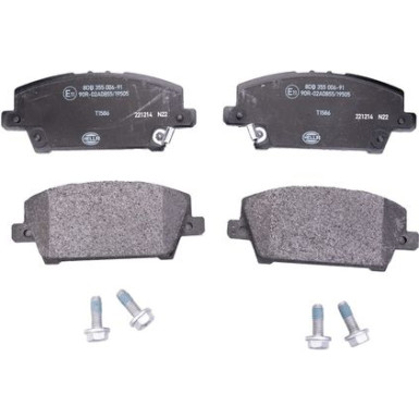 Hella | Bremsbelagsatz, Scheibenbremse | 8DB 355 006-911