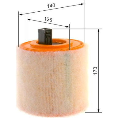 BOSCH F 026 400 436 Luftfilter BOSCH F 026 400 436 Luftfilter