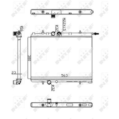 509524A Kühler, Motorkühlung Economy Class 509524A Kühler, Motorkühlung Economy Class