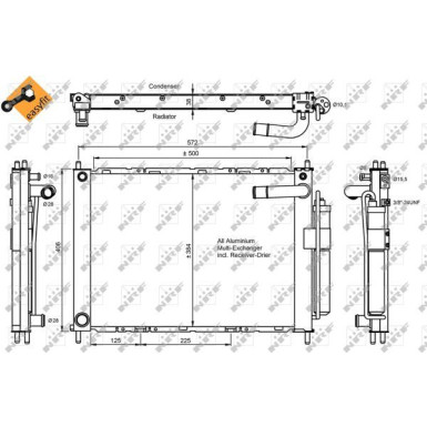 350055 Kondensator, Klimaanlage EASY FIT