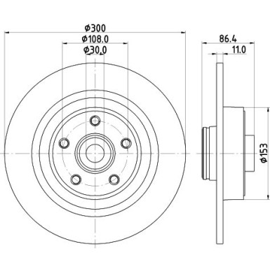 Hella | Bremsscheibe | 8DD 355 123-321