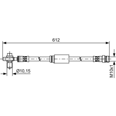 BOSCH | Bremsschlauch | 1 987 481 631
