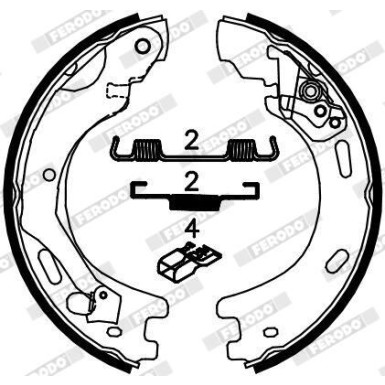 Ferodo Bremsbackensatz, Feststellbremse PREMIER FSB4062