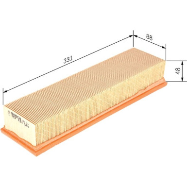 BOSCH 1 457 433 524 Luftfilter