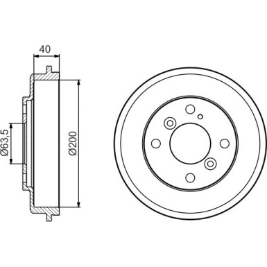 0 986 477 240 Bremstrommel