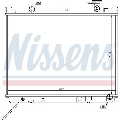 Nissens | Kühler, Motorkühlung | 66766