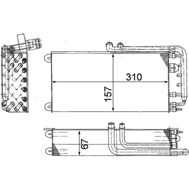 Mahle | Verdampfer, Klimaanlage | AE 45 000P