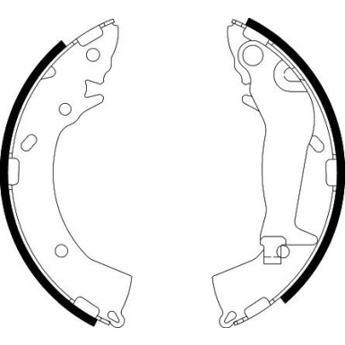 8DB 355 002-821 Bremsbackensatz