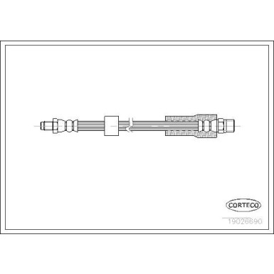 Corteco | Bremsschlauch | 19026690