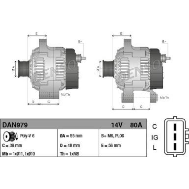 Denso | Generator | DAN979