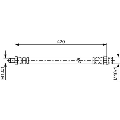 BOSCH | Bremsschlauch | 1 987 476 077