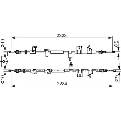 1 987 482 667 Seilzug, Feststellbremse