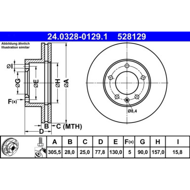 24.0328-0129.1 Bremsscheibe PowerDisc