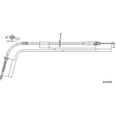 10.4308 Seilzug, Feststellbremse