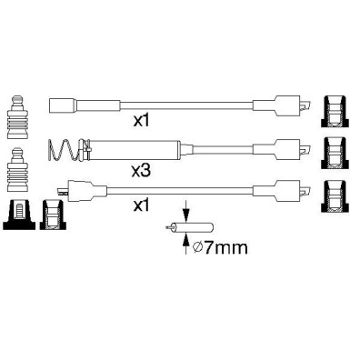 0 986 356 722 Zündleitungssatz