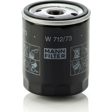 Mann-Filter | 5 x MANN-FILTE Ölfilter | W 712/73 Mann-Filter | 5 x MANN-FILTE Ölfilter | W 712/73