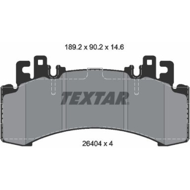 Textar | Bremsbelagsatz, Scheibenbremse | 2640401