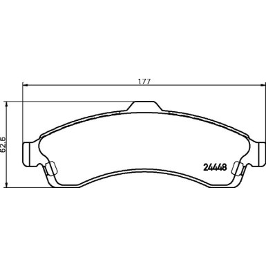 8DB 355 012-811 Bremsbelagsatz, Scheibenbremse