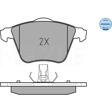 025 239 1218 Bremsbelagsatz, Scheibenbremse MEYLE-ORIGINAL: True to OE.