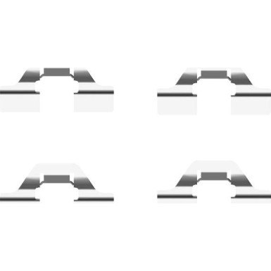 Hella | Zubehörsatz, Scheibenbremsbelag | 8DZ 355 203-231