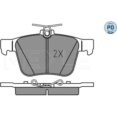 025 250 0916/PD Bremsbelagsatz, Scheibenbremse MEYLE-PD: Advanced performance and design.