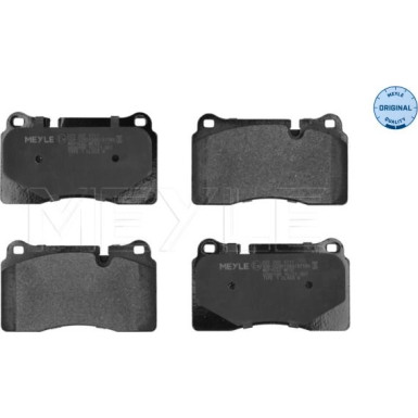 025 202 1717 Bremsbelagsatz, Scheibenbremse MEYLE-ORIGINAL: True to OE.