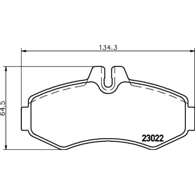 Hella | Bremsbelagsatz, Scheibenbremse | 8DB 355 008-631