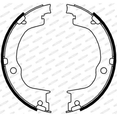 FSB4006 Bremsbackensatz, Feststellbremse PREMIER