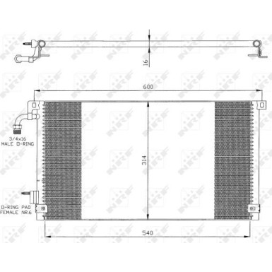 35328 Kondensator, Klimaanlage EASY FIT