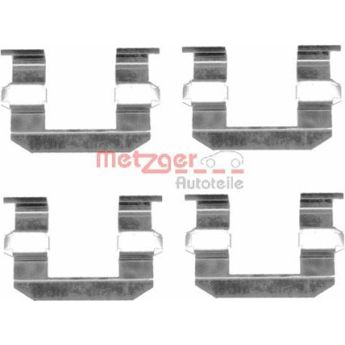 Metzger | Zubehörsatz, Scheibenbremsbelag | 109-1645