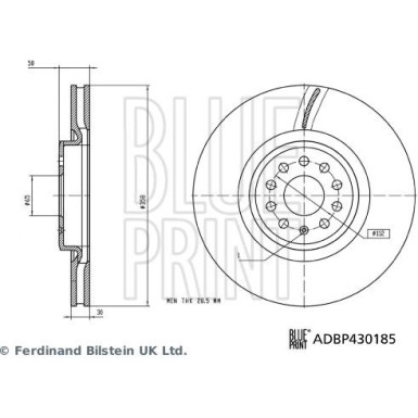 Blue Print | Bremsscheibe | ADBP430185