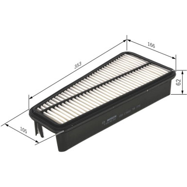 BOSCH F 026 400 302 Luftfilter BOSCH F 026 400 302 Luftfilter