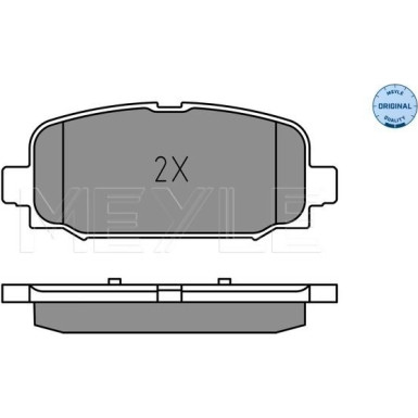 Meyle Bremsbelagsatz, Scheibenbremse MEYLE-ORIGINAL: True to OE 025 228 4418