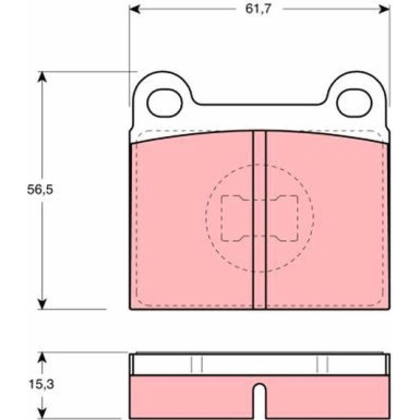 GDB648 Bremsbelagsatz, Scheibenbremse