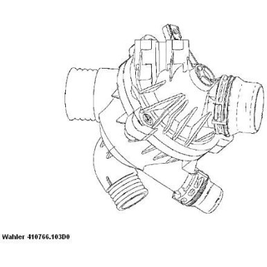 Wahler | Thermostat, Kühlmittel | 410766.103D0