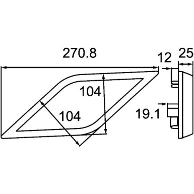 2BA 013 331-011 Blinkleuchte SHAPELINE STYLE