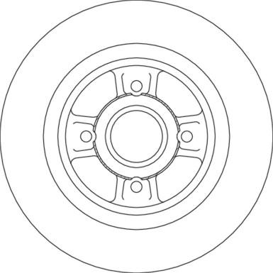 Bremsscheibe TRW SINGLE DF4690BS