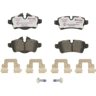 Brembo Bremsbelagsatz, Scheibenbremse XTRA LINE P 06 052X