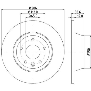 Hella | Bremsscheibe | 8DD 355 113-841
