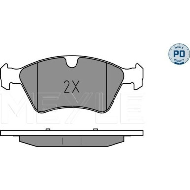 Meyle Bremsbelagsatz, Scheibenbremse MEYLE-PD: Advanced performance and design 025 239 2221/PD