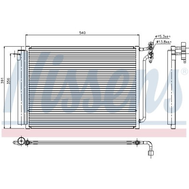 94605 Kondensator, Klimaanlage ** FIRST FIT **