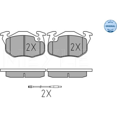 Meyle Bremsbelagsatz, Scheibenbremse MEYLE-ORIGINAL: True to OE 025 209 0518/W