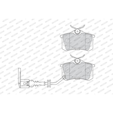 Ferodo | Bremsbelagsatz, Scheibenbremse | FDB1645