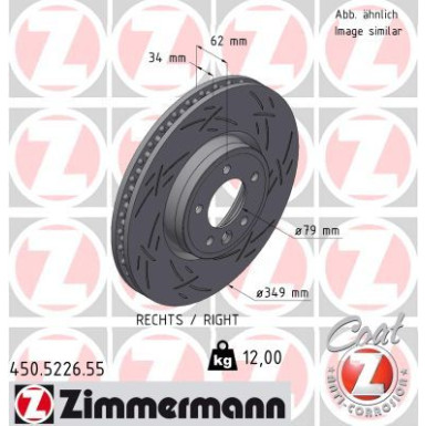 Zimmermann | Bremsscheibe | 450.5226.55
