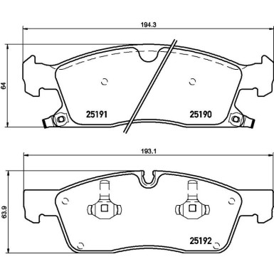 Brembo Bremsbelagsatz, Scheibenbremse PRIME LINE P 37 015