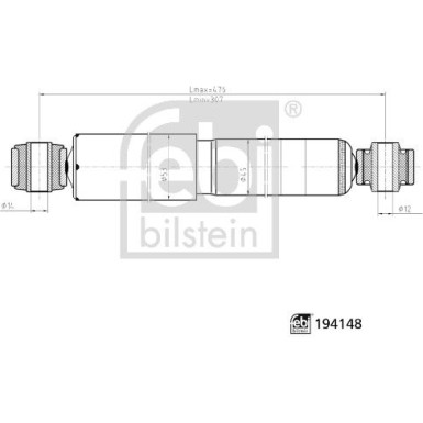 194148 Stoßdämpfer 194148 Stoßdämpfer