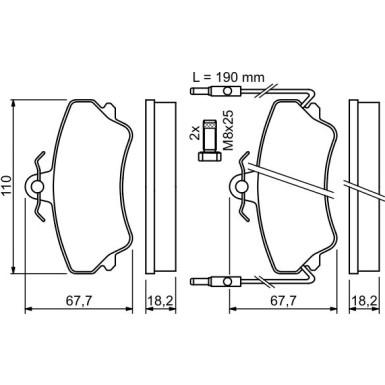 0 986 494 056 Bremsbelagsatz, Scheibenbremse 0 986 494 056 Bremsbelagsatz, Scheibenbremse