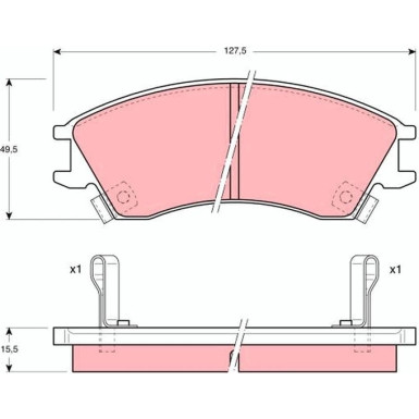 GDB992 Bremsbelagsatz, Scheibenbremse