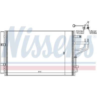 Nissens | Kondensator, Klimaanlage | 940774